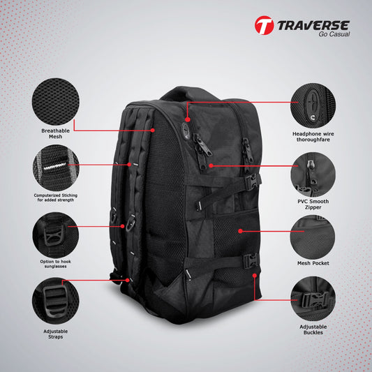 Traverse Amine Cute Girl Bags For Boys & Girls. Digitally printed on Fabric with latest technology. Dual Compartment large backpack
