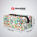 Printed Box Pencil Case- Digitally priinted on fabric by Traverse
