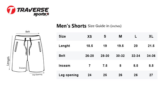 Traverse printed sports shorts for men