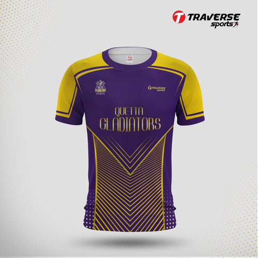 Quetta Gladiators PSL 6 Digitally Printed T-shirt for Men's by Traverse sports
