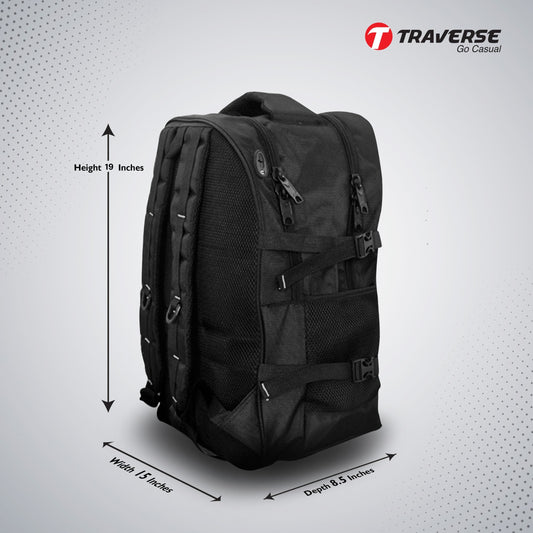 Traverse Cute Girl Bags For Boys & Girls. Digitally printed on Fabric with latest technology. Dual Compartment large backpack
