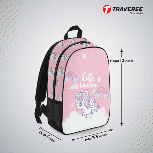 Kids Bag- Unicorn , Backpack for Kindergarten (KG), Pre-school classes. Allover printed