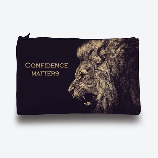 Traverse (Lion) Pencil pouch for Boys & Girls. Printed on Fabric.