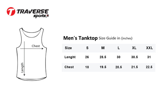 Digitally Printed Fashion Tank Top for Men by Traverse
