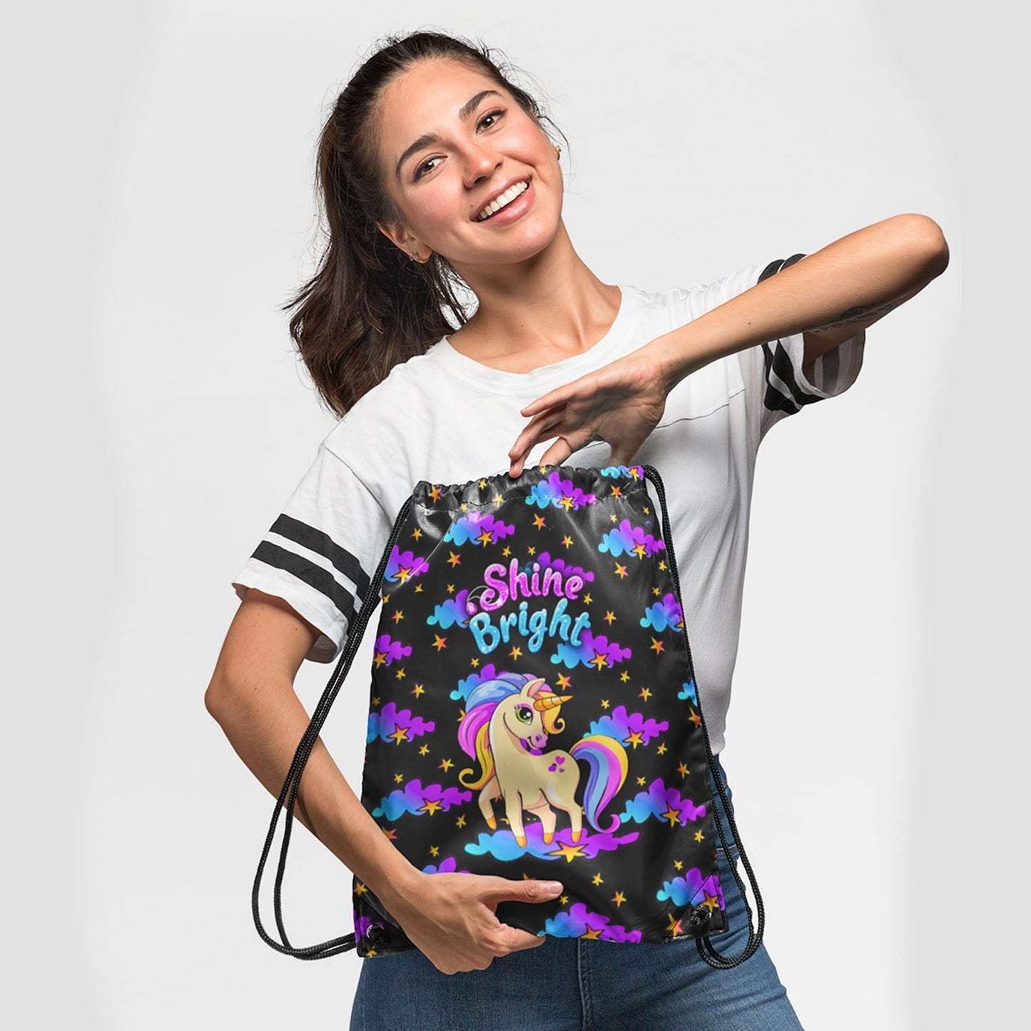 Unicorn Drawstring Bag ( Digital Printed On Cloth )