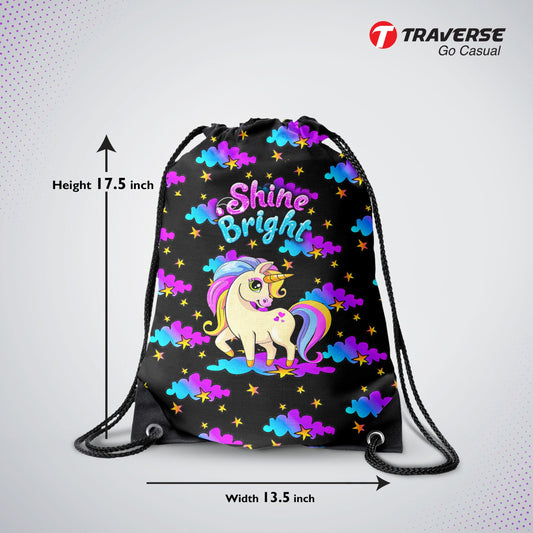 Unicorn Drawstring Bag ( Digital Printed On Cloth )
