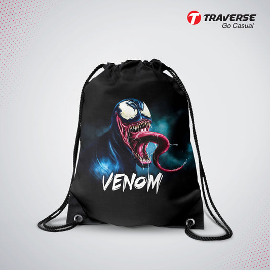 Venom Drawstring Bag ( Digital Printed On Cloth )