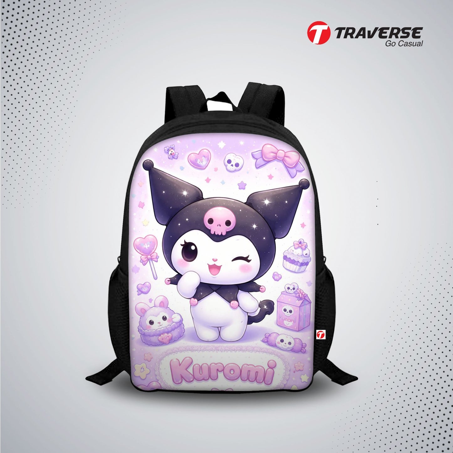 Traverse kuromi bag white coat