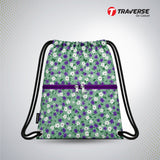 Traverse floral zipper drawstring