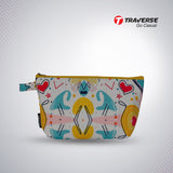 Traverse vibrant makeup pouch