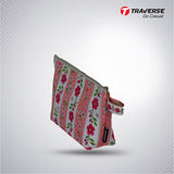 Traverse floral makeup pouch
