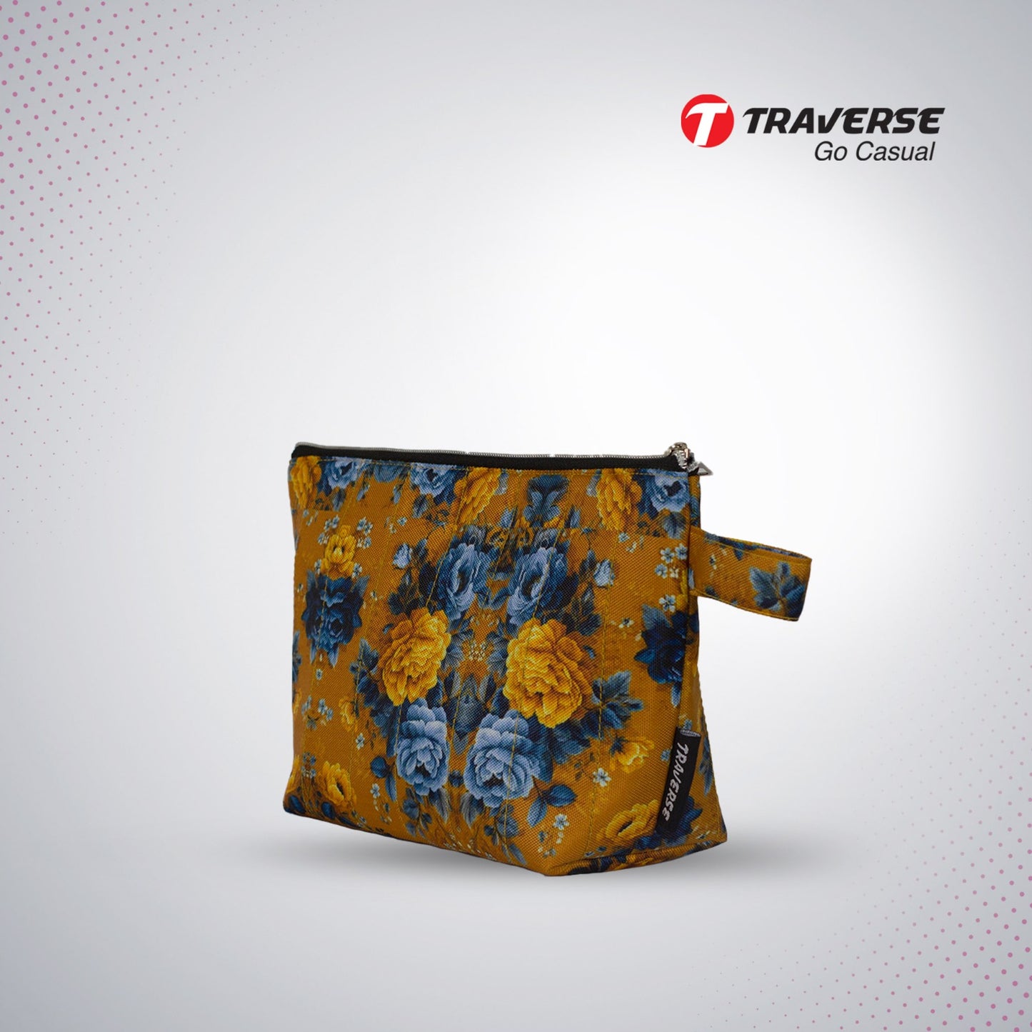 Traverse vibrant makeup pouch
