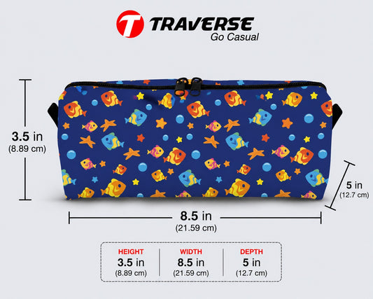 Traverse fishy pencil pouch