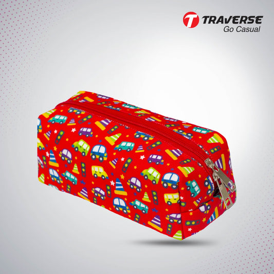 Traverse red traffic pencil pouch