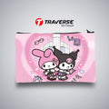 Traverse kuromi and my melody pencil pouch