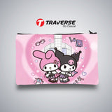 Traverse kuromi and my melody pencil pouch