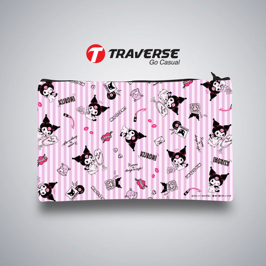 Traverse kuromi striped pencil pouch