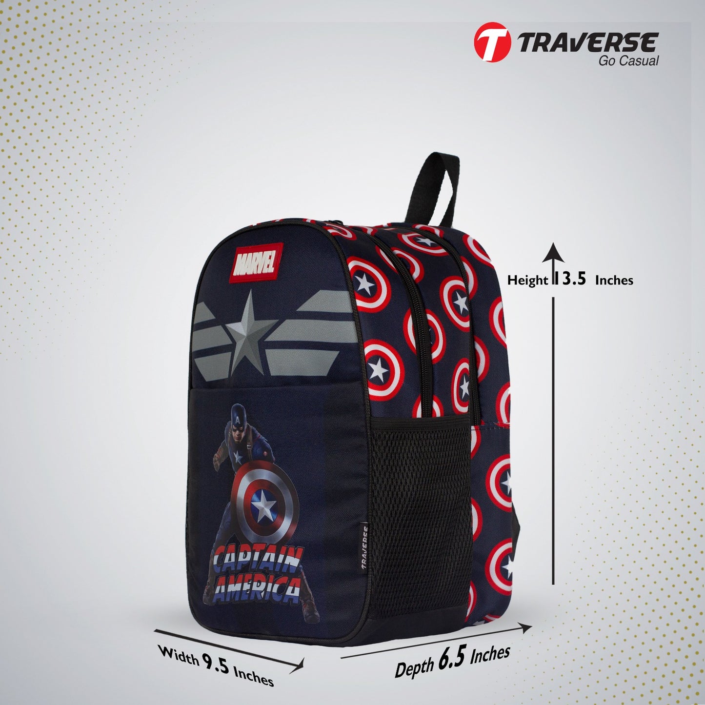 Traverse captain america bag zero size