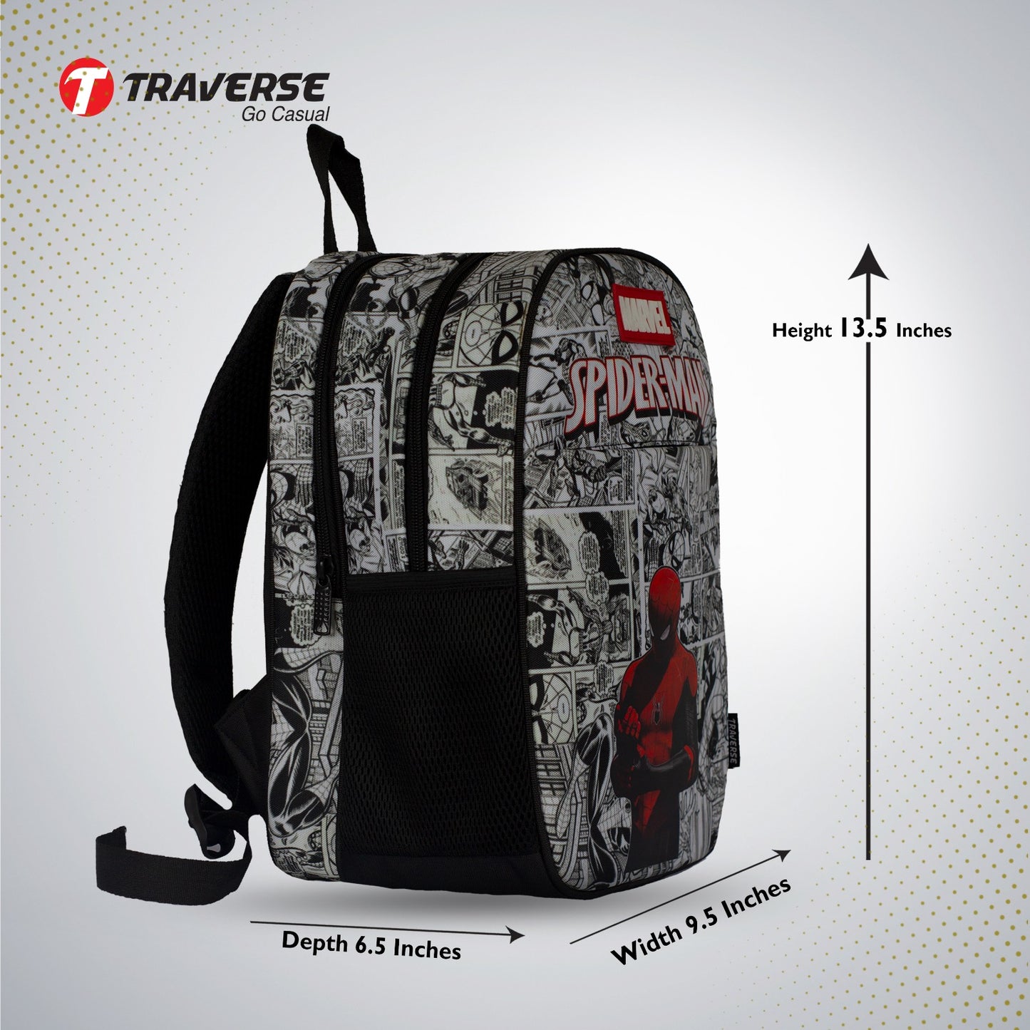 Traverse spiderman bag zero size