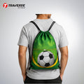 Traverse football zipper drawstring bag