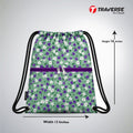 Traverse floral zipper drawstring