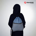 Traverse polka dot  zipper drawstring