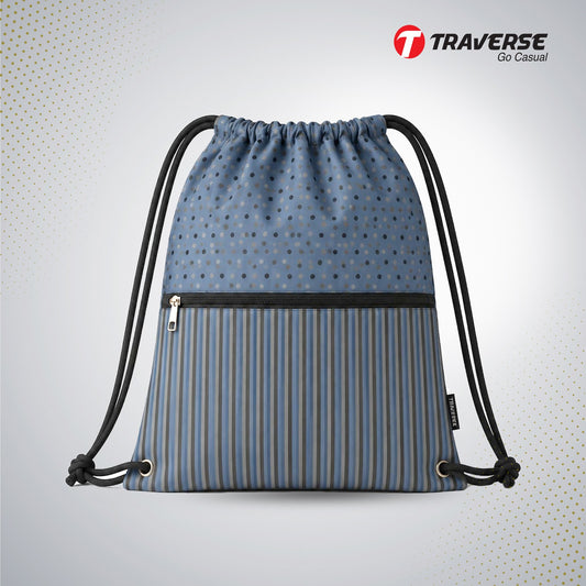 Traverse polka dot  zipper drawstring