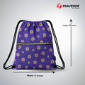 Traverse sunflower zipper drawstring