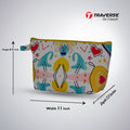 Traverse vibrant makeup pouch