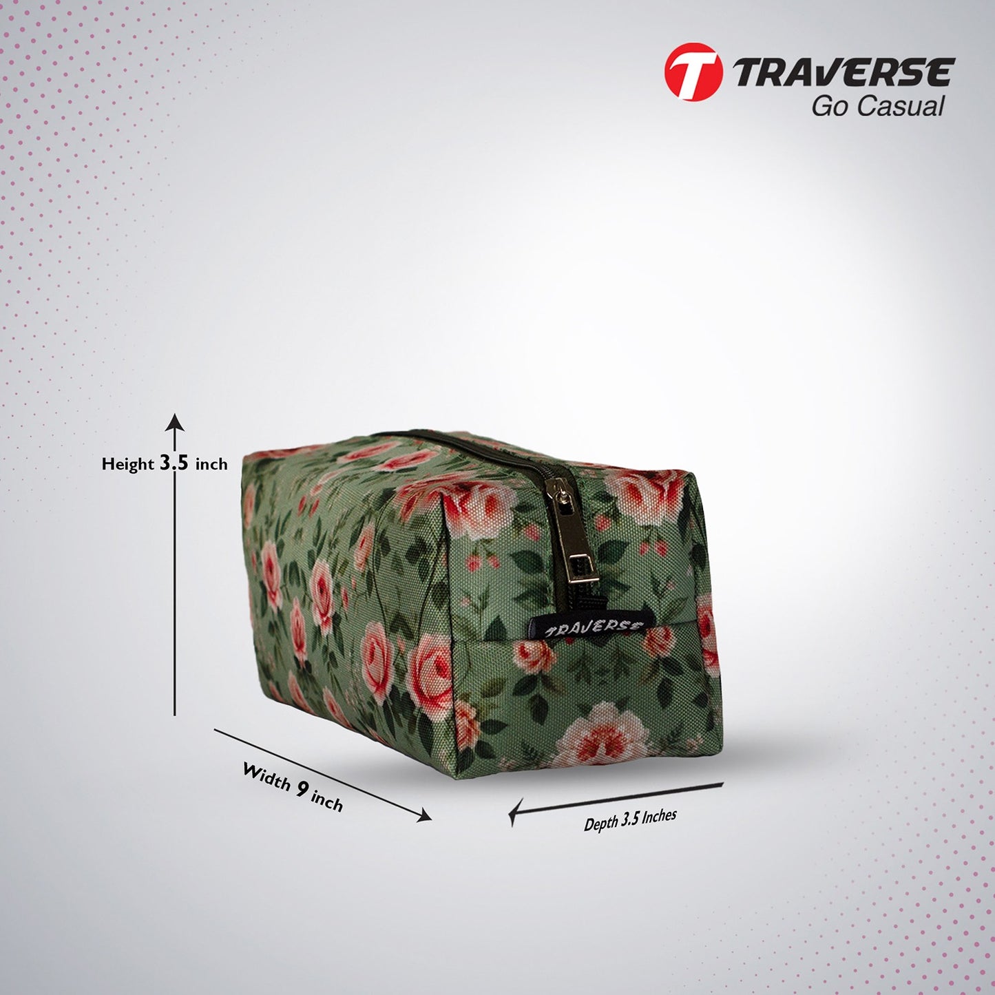 Traverse garden print box makeup organizer