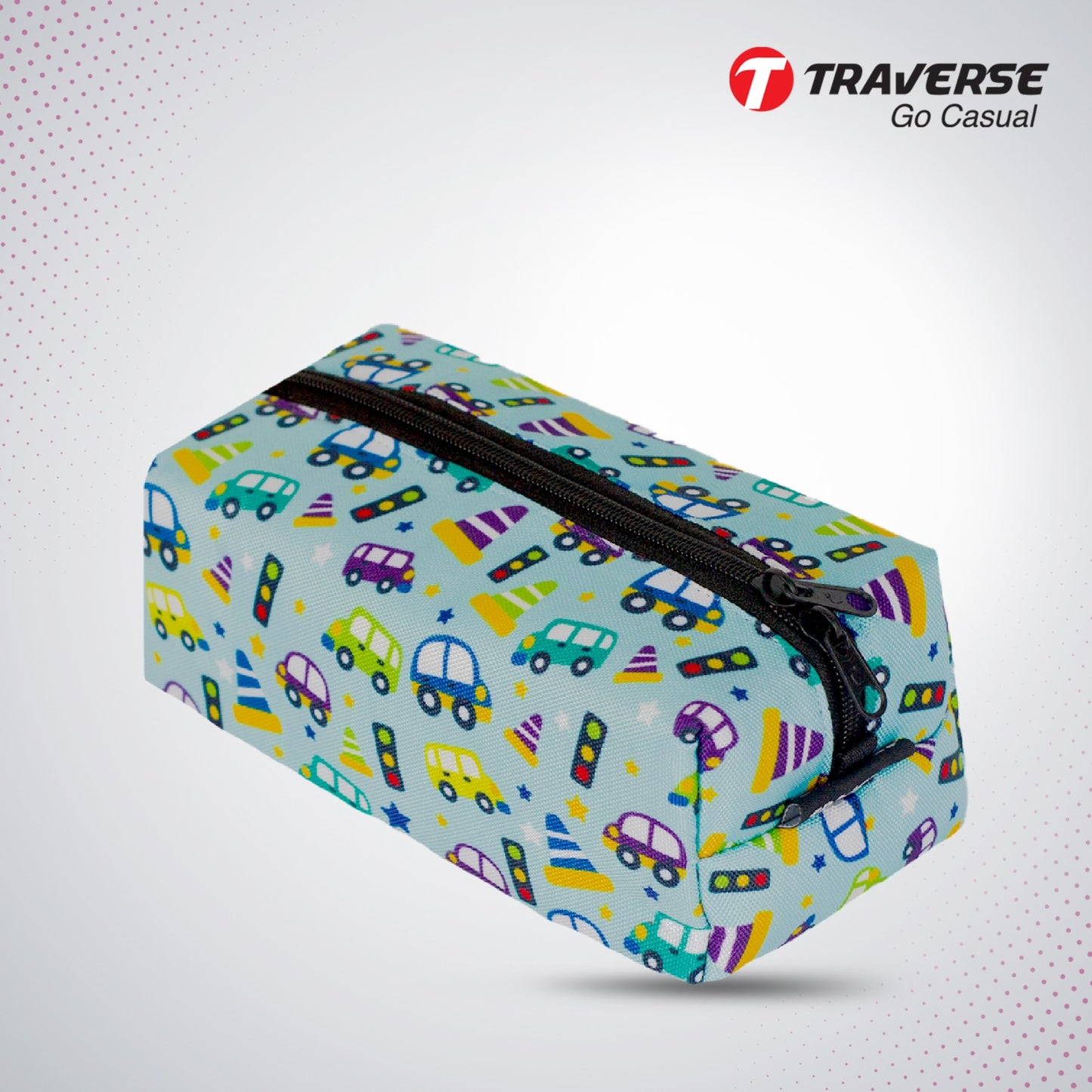 Traverse blue traffic pencil pouch