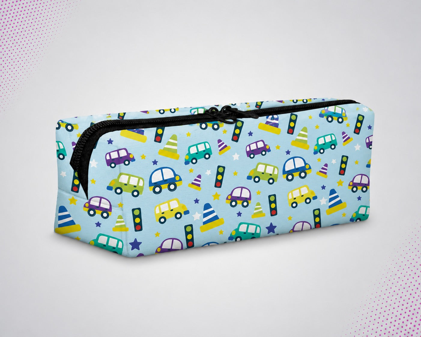 Traverse blue traffic pencil pouch