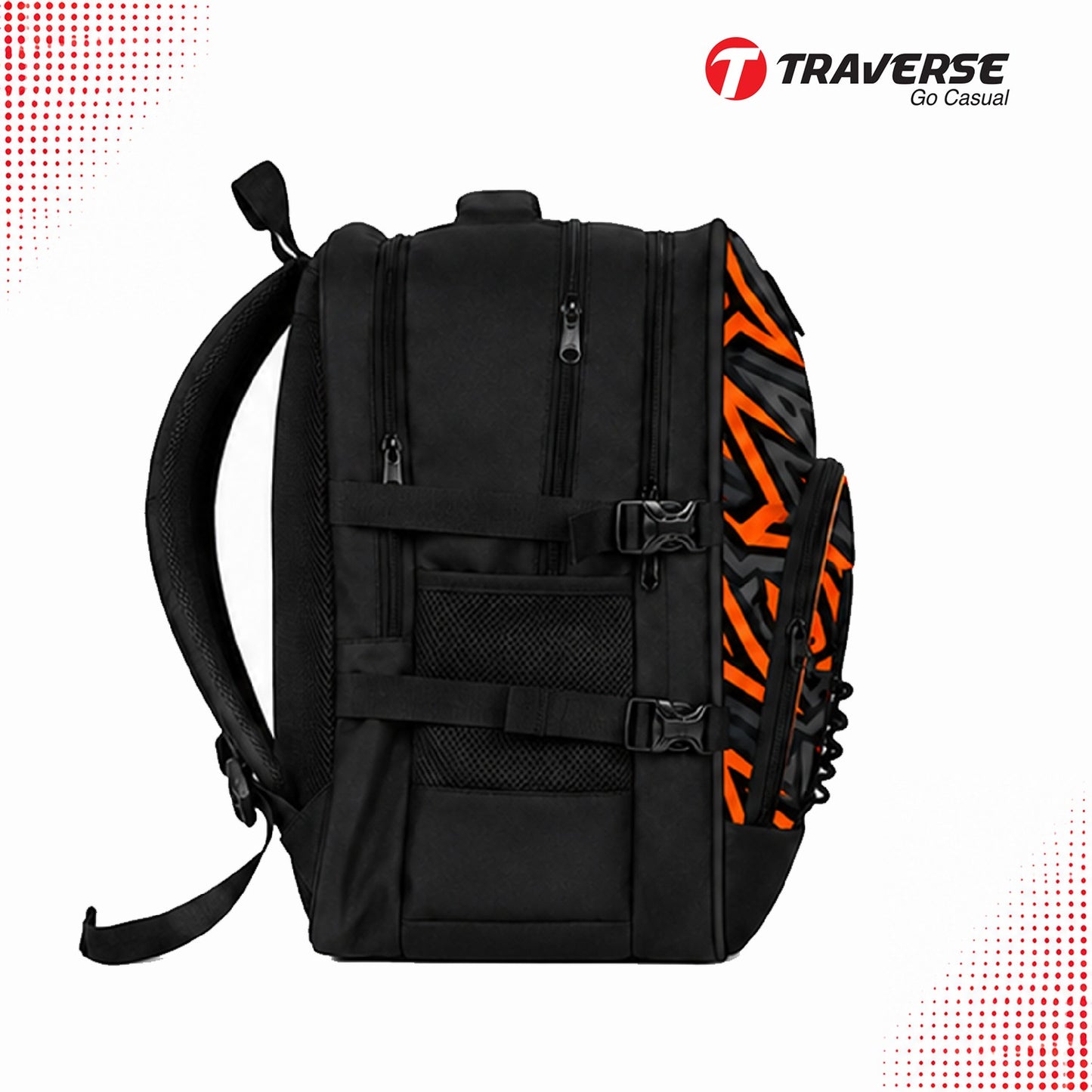 Traverse 3 zipper backpack