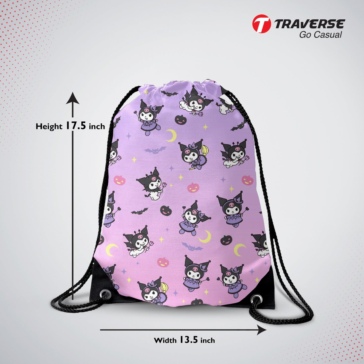 Traverse kuromi halloween drawstring