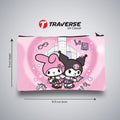 Traverse kuromi and my melody pencil pouch