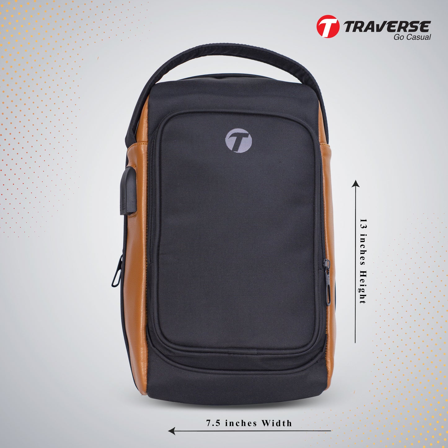Men’s Multifunction USB Shoulder Bag Travel Crossbody Messenger Bags Chest Bags Messenger Pack