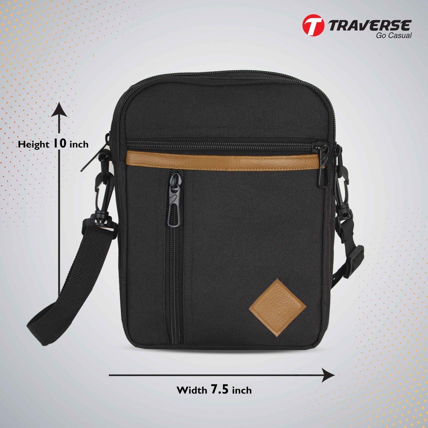 TRAVERSE, Cross Body Travelling Bag for Men & Women. Suitable for Travelling like Hajj & Umrah