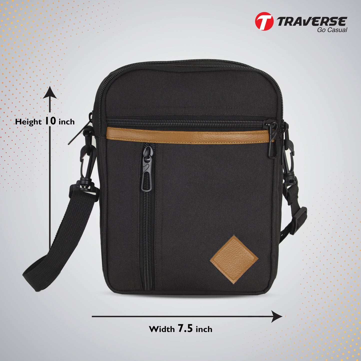 TRAVERSE, Cross Body Travelling Bag for Men & Women. Suitable for Travelling like Hajj & Umrah
