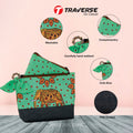 Makeup pouch for Girls- Digitally Printed on Canvas Fabric by Traverse
