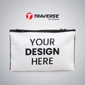 Customized Dual compartment BTS pencil pouch. Printed on Fabric with both sides covered