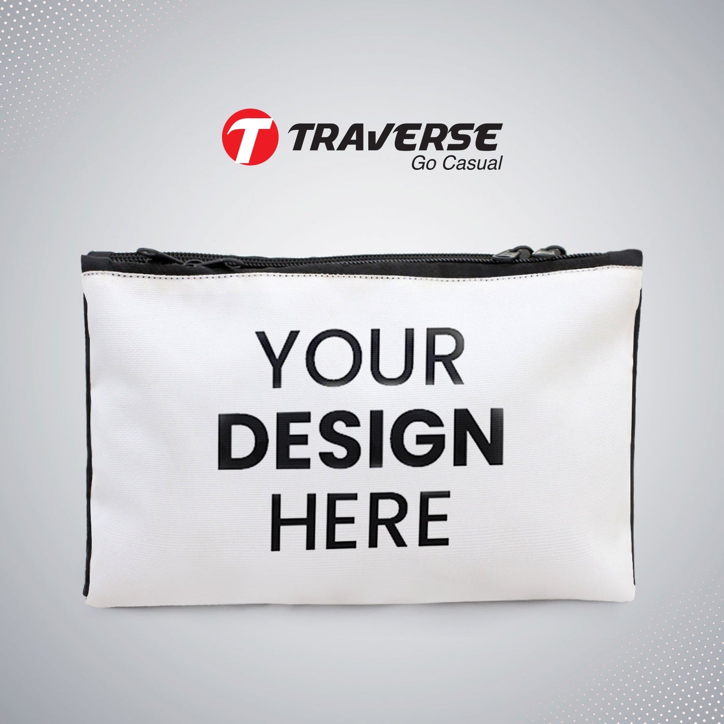 Customized Dual compartment BTS pencil pouch. Printed on Fabric with both sides covered