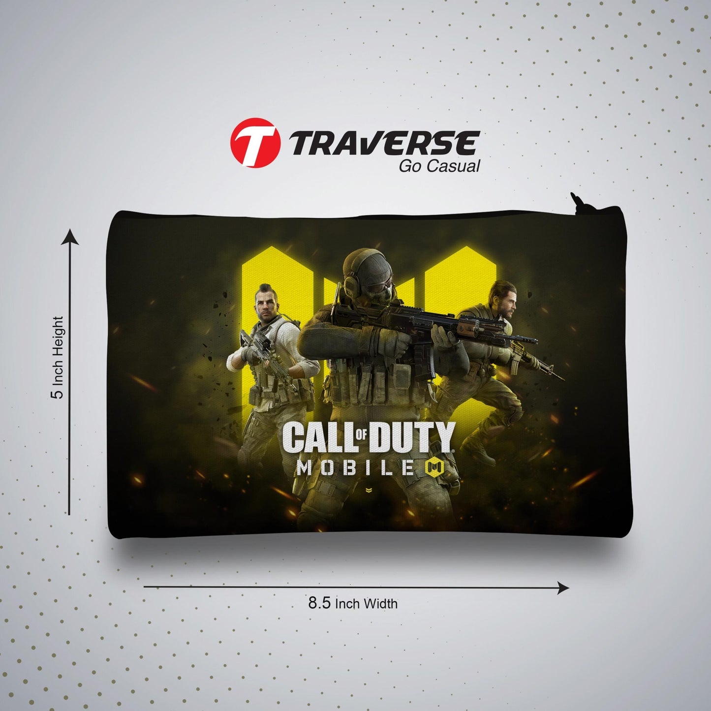 Call Of Duty Pencil Pouch (Digitally printed on Cloth)