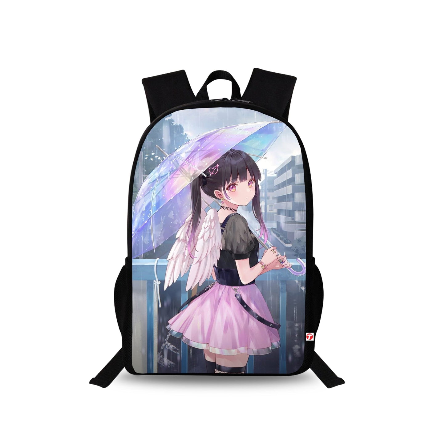 Traverse Amine Cute Girl Bags For Boys & Girls. Digitally printed on Fabric with latest technology. Dual Compartment large backpack